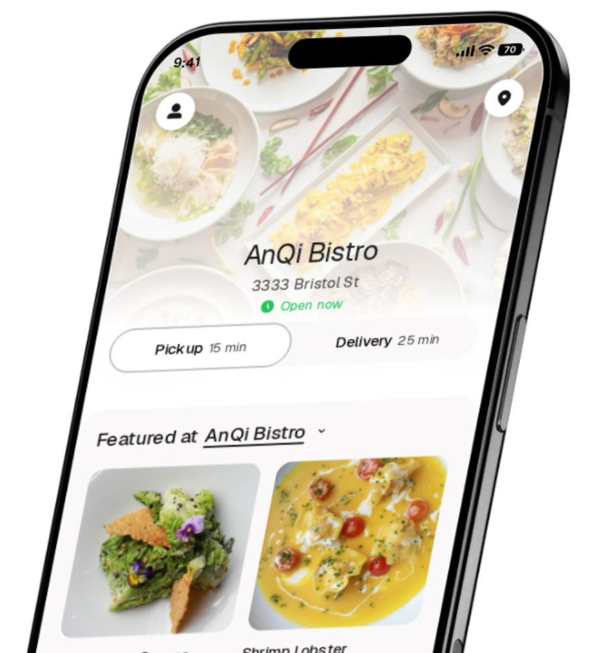 AnQi Bistro app preview